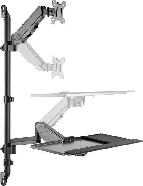 Equip Laikiklis ścienny na monitorius 17'' - 32'' Workstation (650170)