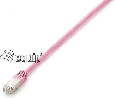 Equip Patchcord Cat6, S/FTP, 10m, rožinė (605586)