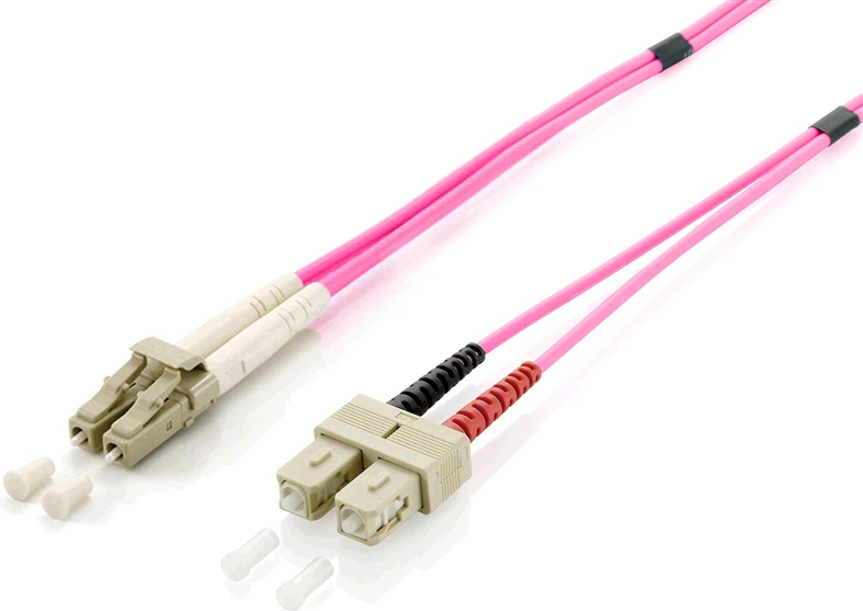 Equip Įrengti Fiber Optic Patchcord LC/SC OM4 0,5m Violetinis (255539)