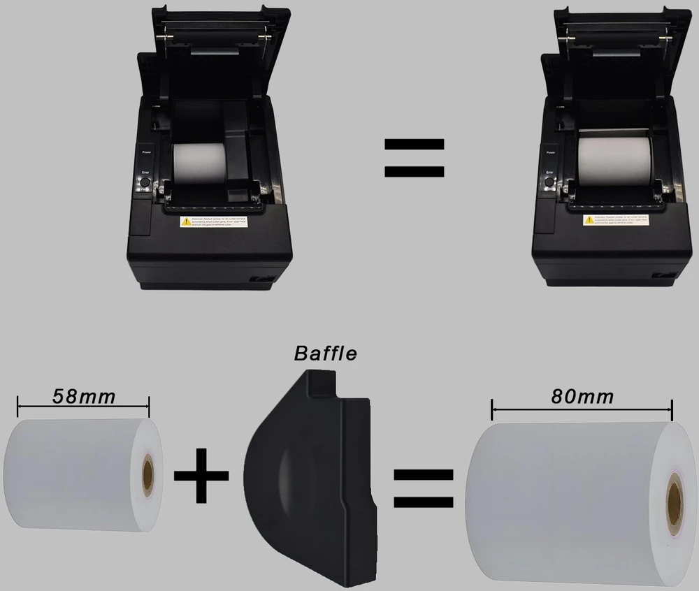 Equip 351005 pos kasos kvitų spausdintuvas 203 x 203 DPI Vielinis Šiluminio POS spausdintuvas