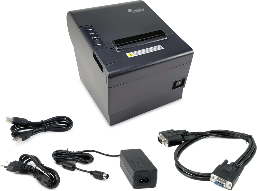 Equip 351005 pos kasos kvitų spausdintuvas 203 x 203 DPI Vielinis Šiluminio POS spausdintuvas