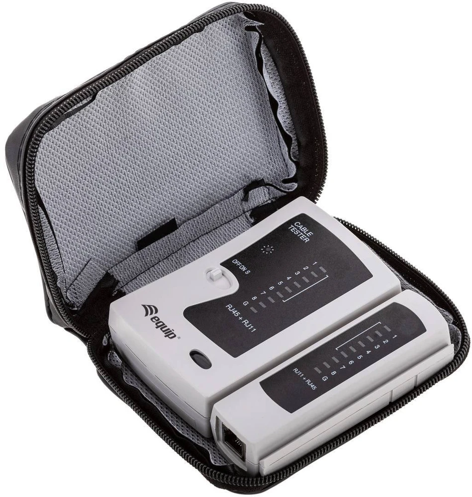 Equip Tester kabli dla RJ45/RJ12/RJ11 pilka