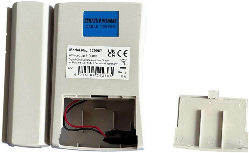 Equip Tester kabli dla RJ45/RJ12/RJ11 pilka