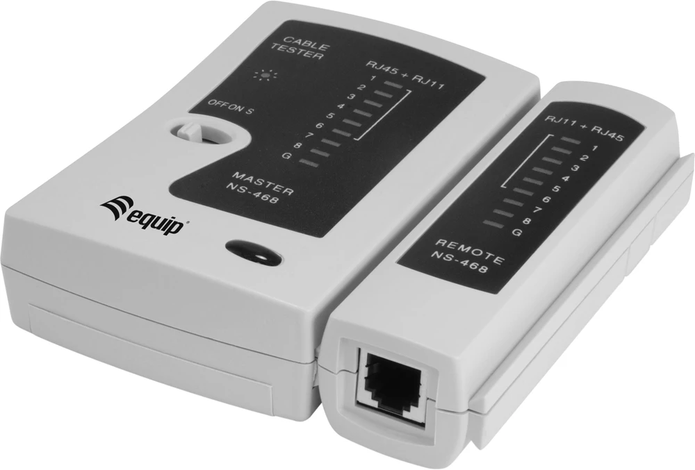 Equip Tester kabli dla RJ45/RJ12/RJ11 pilka