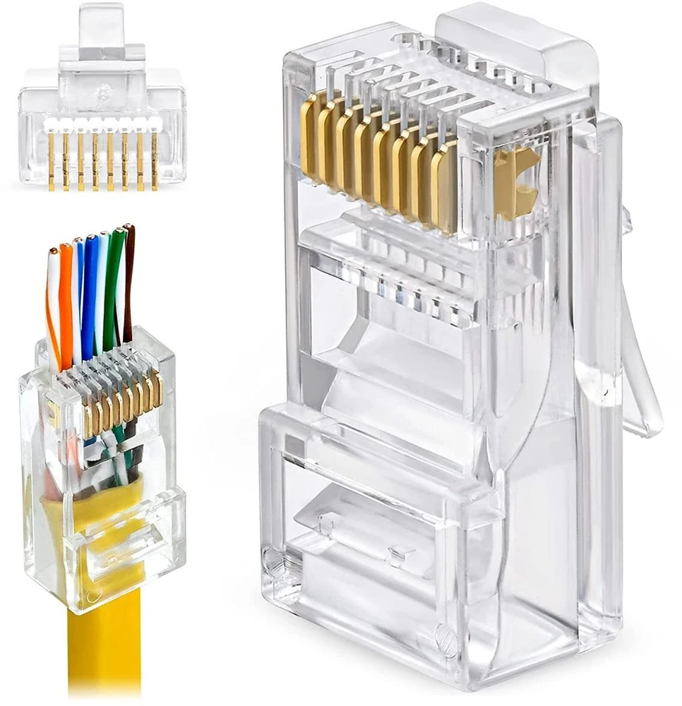 Equip RJ-45 kištukas permatomas (121173)