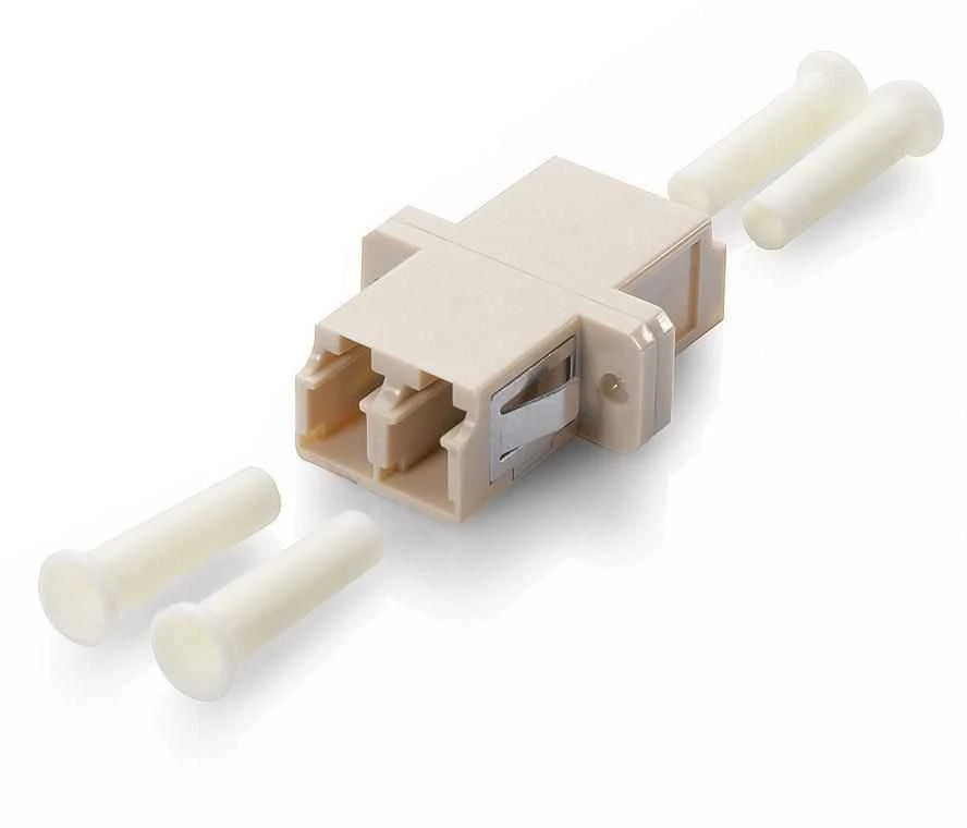 LC Multimode OM3 jungtis su apsauginiais kamšteliais