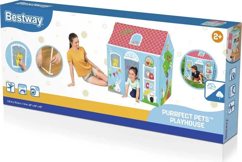 „Bestway“ spalvingas vaikų namelis sodui ir kambariui 52007