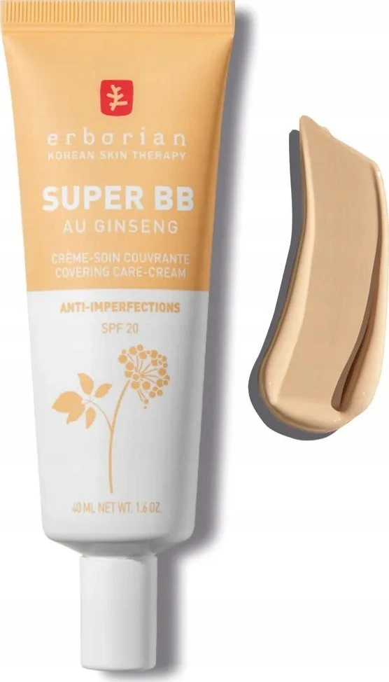 BB veido kremas Erborian Super BB su ženšeniu Nude 40ml