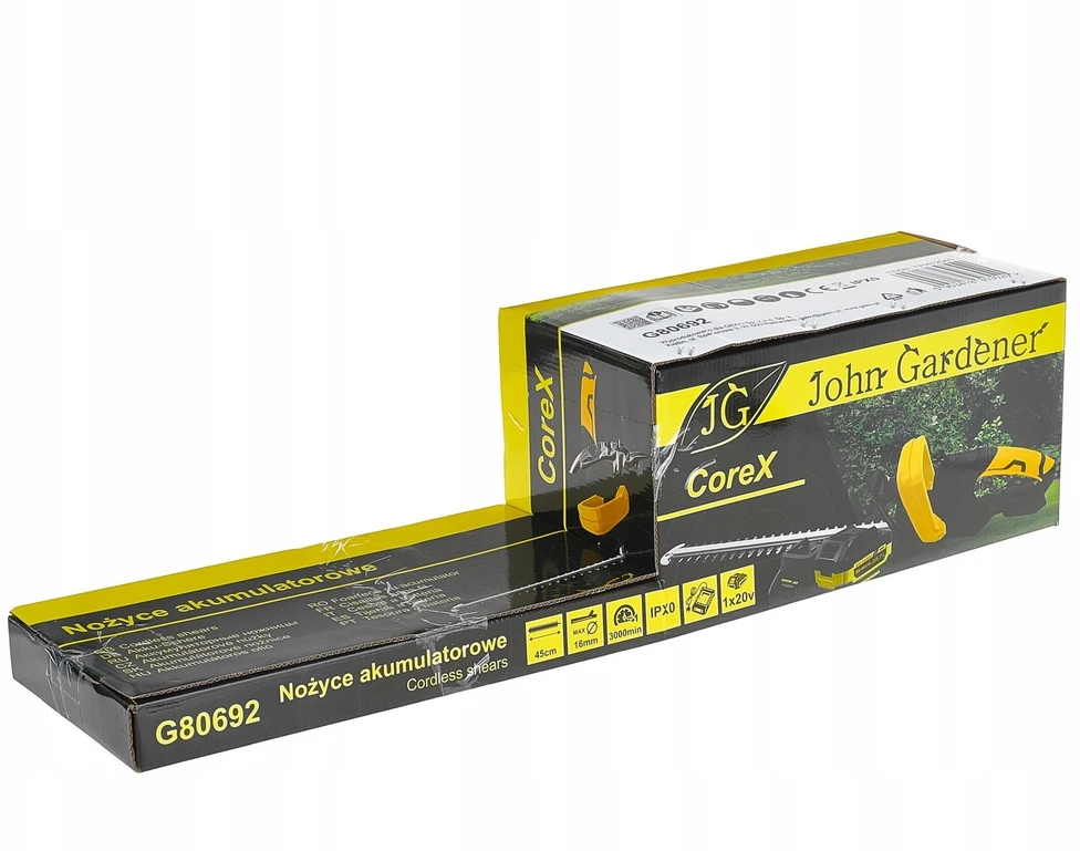 Erdi Akumulatorinės gyvatvorės žirklės 450mm 4.0Ah 20V CoreX (2) (5903418303020)