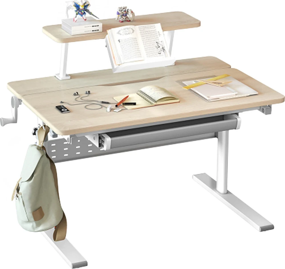 ergo office Biurko vaikams su regulacją aukščio max 40kg ER-483 Szare