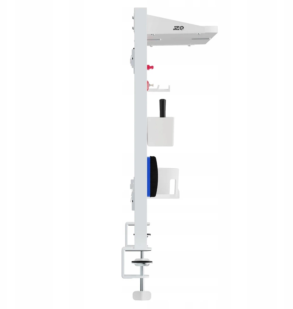 Przegroda Ergo Office stalo pertvara/organizatorius, maks. apkrova 10 kg, balta ir kamštinė lenta, plotis 1250 mm, balta, ER-300 W