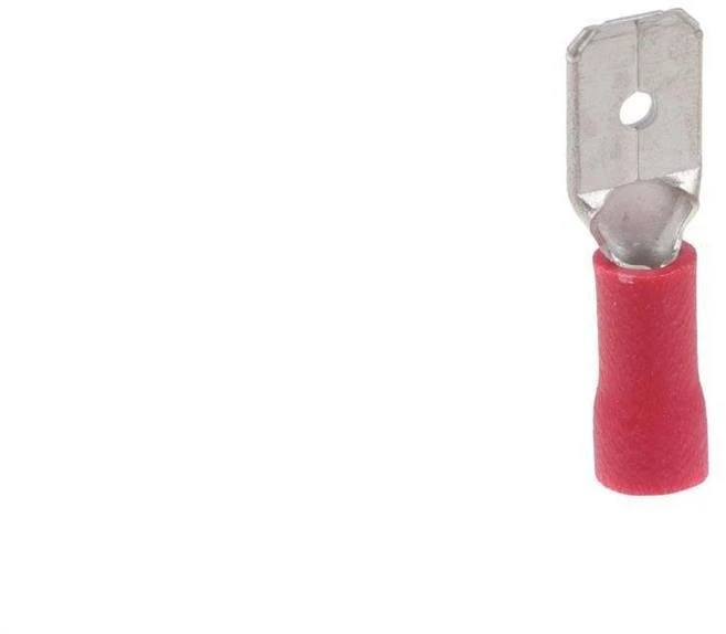 Ergom E10KN-03020200701 Izoliuotas įdėklas WI 6.3-1/0.8 BPVC raudonas E10KN-03020200701 /100 vnt./