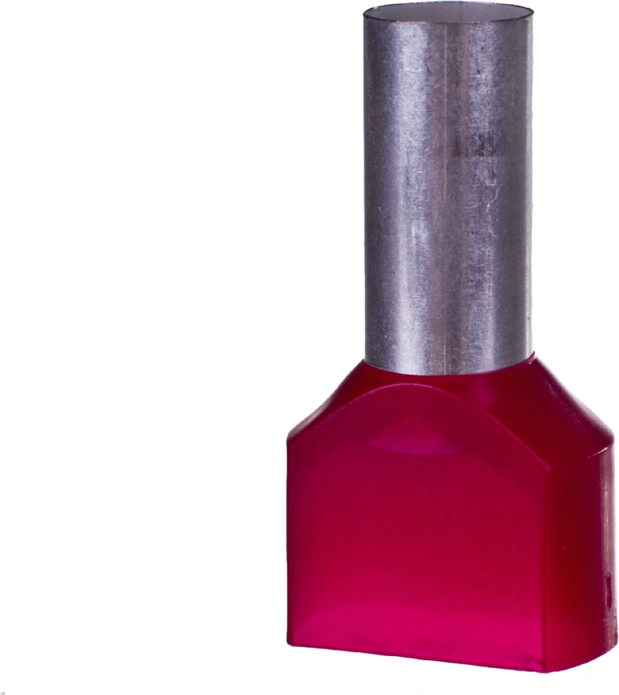 Ergom E08KH-02020102701 Izoliuota kabelio antgalis HI 2x10/14 DIN E08KH-02020102701 /100 vnt./
