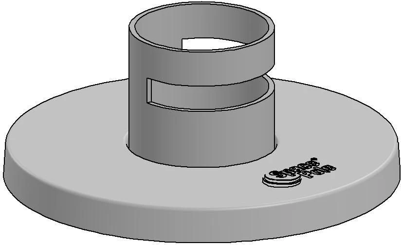 Ergonomic Solutions Vamzdis su flanšo dangteliu
