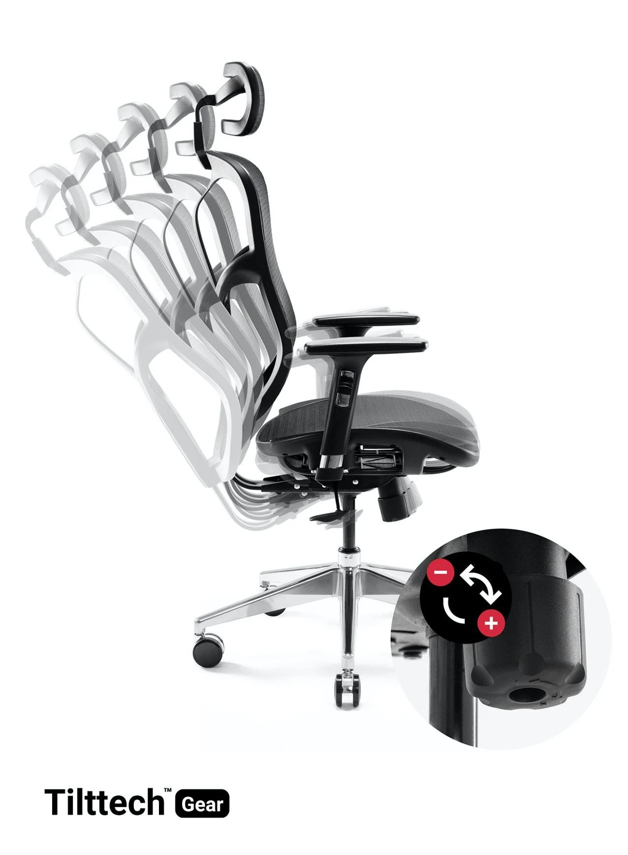 Ergonominė kėdė Diablo V-Basic Normal Ergonomic Chair, Juodos spalvos