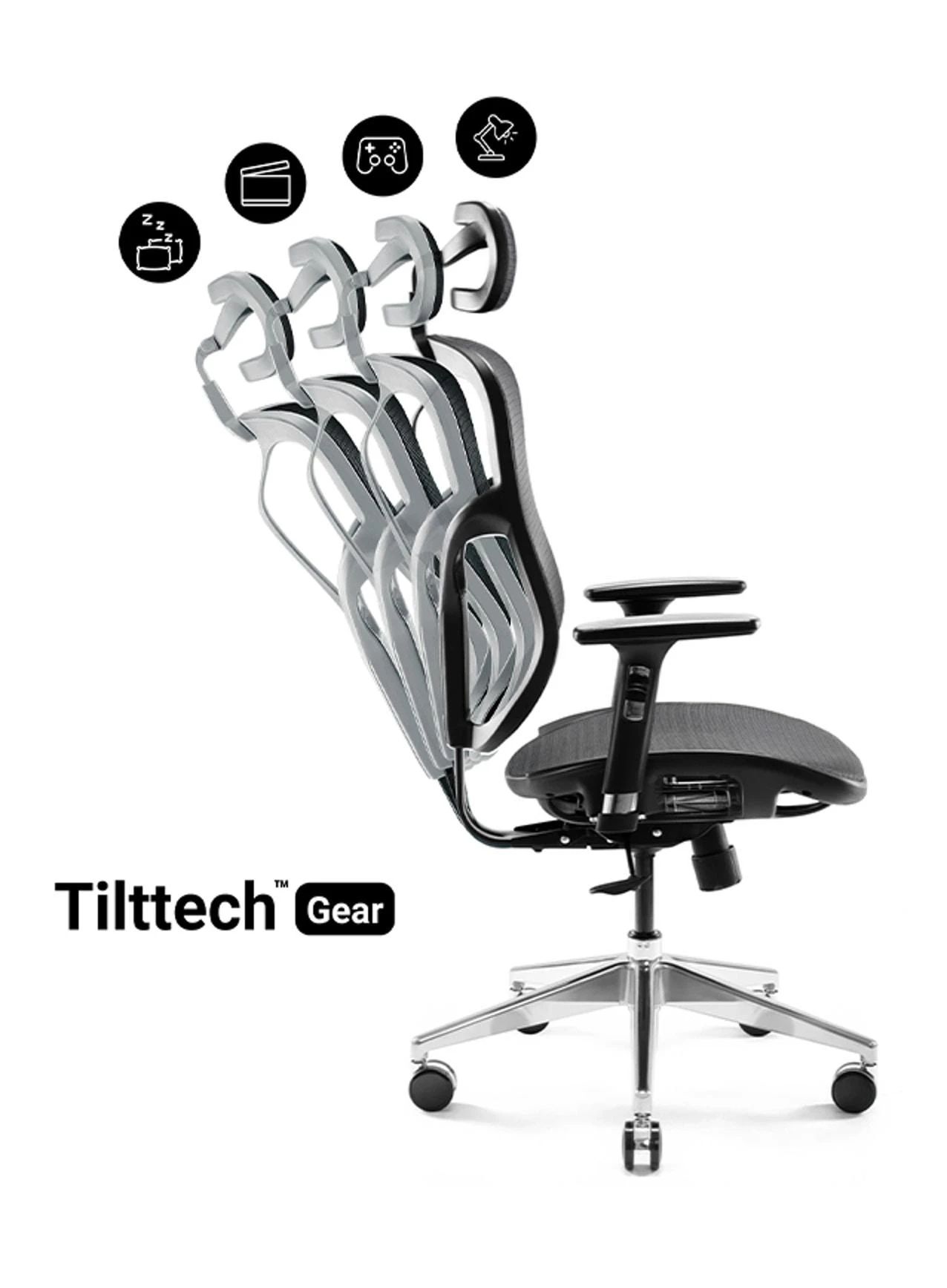 Ergonominė kėdė Diablo V-Basic Normal Ergonomic Chair, Juodos spalvos