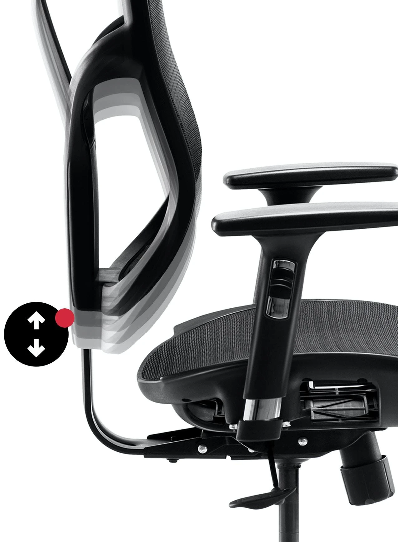 Ergonominė kėdė Diablo V-Basic Normal Ergonomic Chair, Juodos spalvos