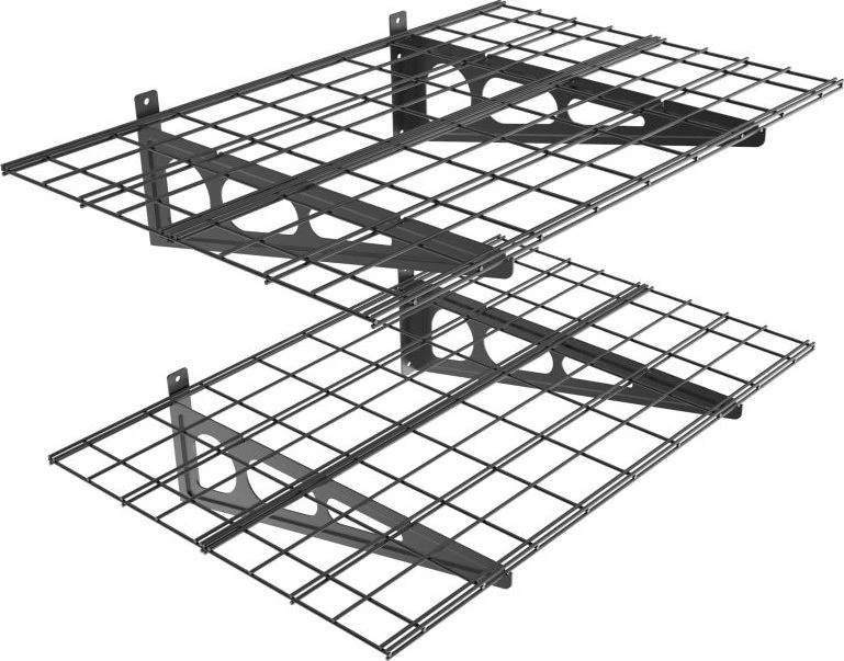 Laikiklis Fiber Mount Ergosolid PG24B - Pakabinama metalinė garažo lentyna. Tvirta iki 90 kg!