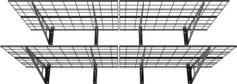 Laikiklis Fiber Mount Ergosolid PG26B - Dviguba metalinė pakabinama garažo lentyna. Tvirta iki 90 kg kiekviena lentyna!