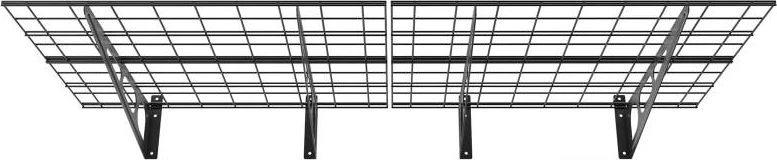Laikiklis Fiber Mount Ergosolid PG26B - Dviguba metalinė pakabinama garažo lentyna. Tvirta iki 90 kg kiekviena lentyna!