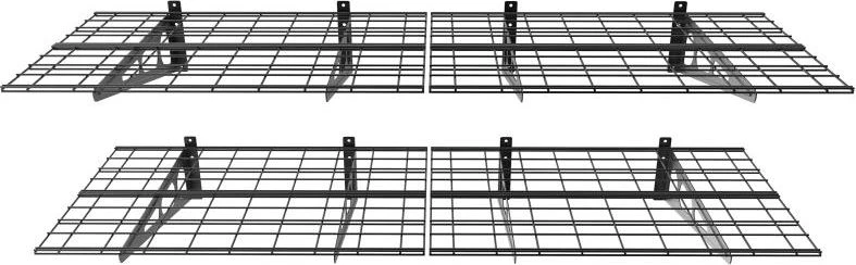 Laikiklis Fiber Mount Ergosolid PG26B - Dviguba metalinė pakabinama garažo lentyna. Tvirta iki 90 kg kiekviena lentyna!