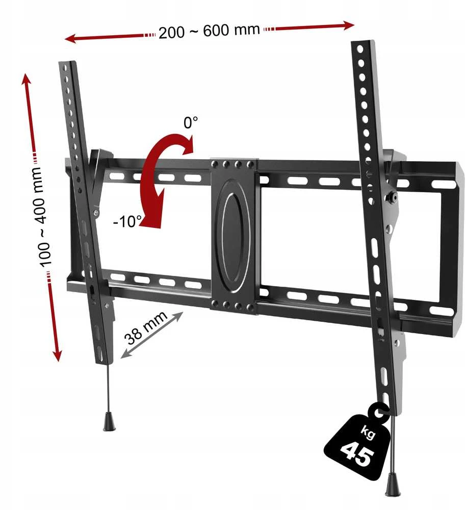 Fiber Mount „Ergosolid Satt-2“ – tvirtas pakreipiamas laikiklis LCD LED televizoriams, kurių įstrižainė yra 32–80 colių.