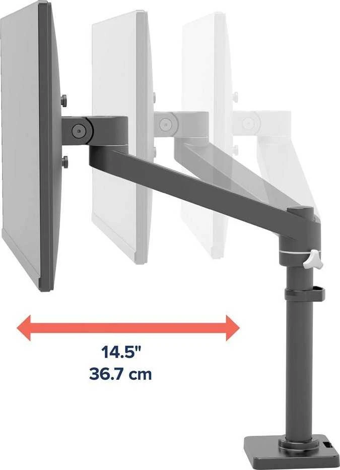 Laikiklis Ergotron NX MONITORIUS DESK MOUNT Juodas/UP TO 34IN MONITORIUS 5 YEARWARRANY