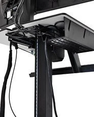 Laikiklis „Ergotron WorkFit-C Dual HD“ sėdima-stovima darbo stotis. Tinka 61 cm / 24 colių ekranams, sveriantiems 14,7kg. Palaiko iki 63 cm VESA 75x75 100x100 mm.
