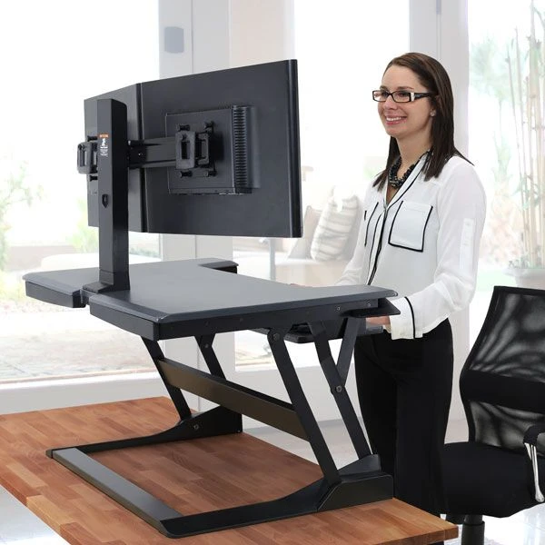Laikiklis Ergotron WorkFit-T - Nerūdijantis plienas - Juodas - 15.9kg - 380 mm - 22.3kg - 980 x 710 x 216 mm