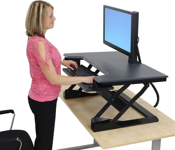 Laikiklis Ergotron WorkFit-T - Nerūdijantis plienas - Juodas - 15.9kg - 380 mm - 22.3kg - 980 x 710 x 216 mm