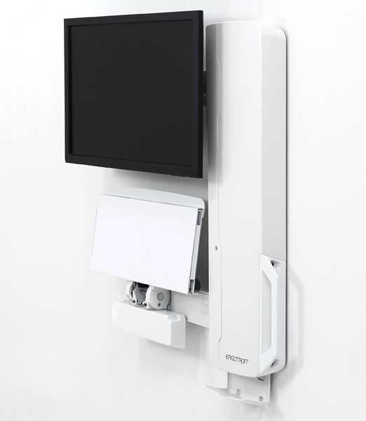 Laikiklis Ergotron StyleView vertikalus stovas su reguliuojamu aukščiu iki 24'' max 13,6kg (61-081-062)