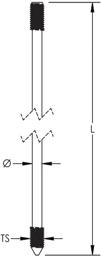 ERICO Varinis įžeminimo strypas, segmentinis, 14.2 mm x 2.1 m, 254 m 635870