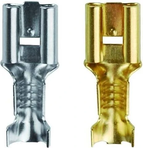 Dvi metalinės MS serijos jungtys, sidabrinė ir auksinė