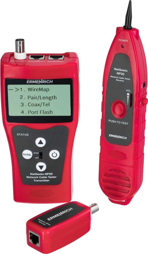 Ermenrich NetGeeks NP30 tinklo kabelio testeris