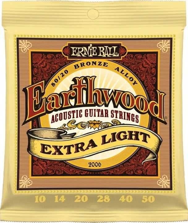 Stygos ak. gitarai Ernie Ball Earthwood P02006 0,10-0,050