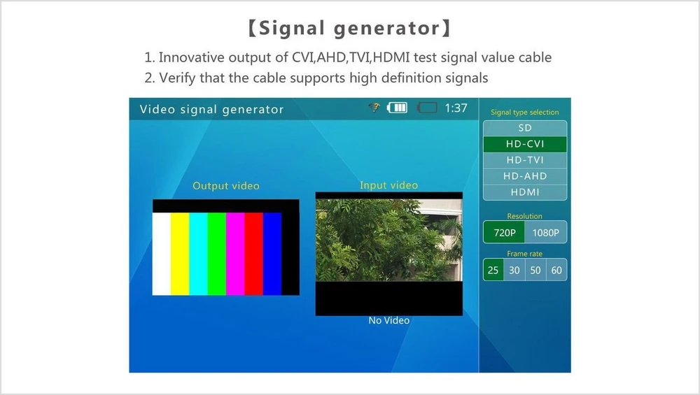 Ernitec 7'' Touch Screen Test Monitorius,