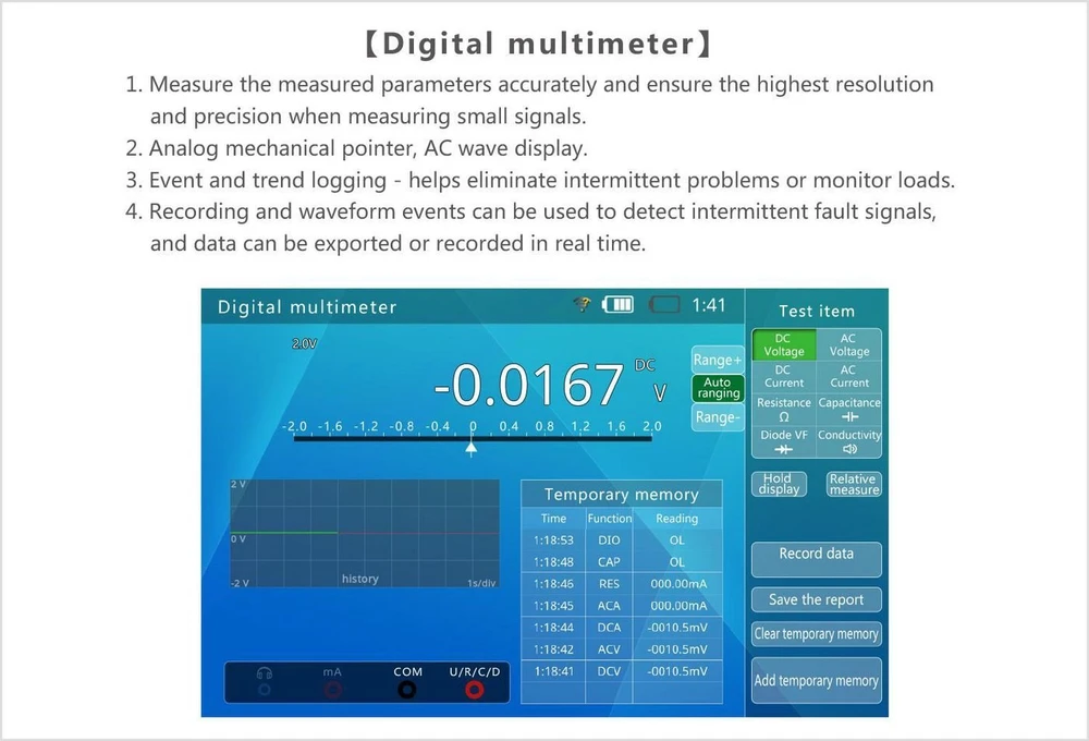Ernitec 7'' Touch Screen Test Monitorius,