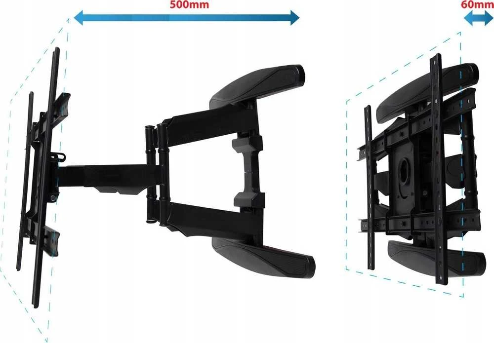 Laikiklis Esperanza ERW021 CRONOS 2.16 m (85") TV mount Juodas