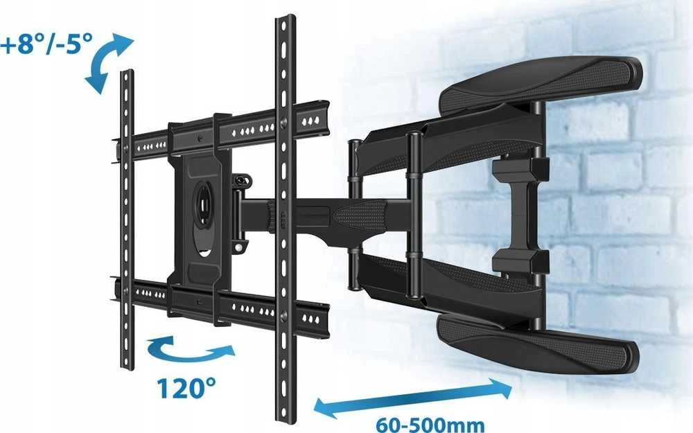 Laikiklis Esperanza ERW021 CRONOS 2.16 m (85") TV mount Juodas