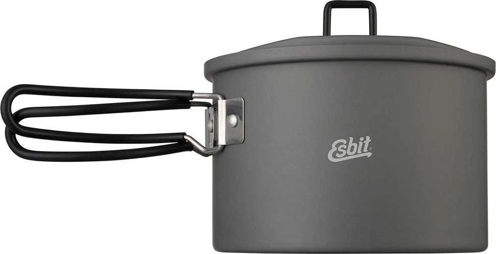 ESBIT PT1600HA turistinis maisto gaminimo indas Stiklinis indelis 1,6 L Aliuminis, Juoda