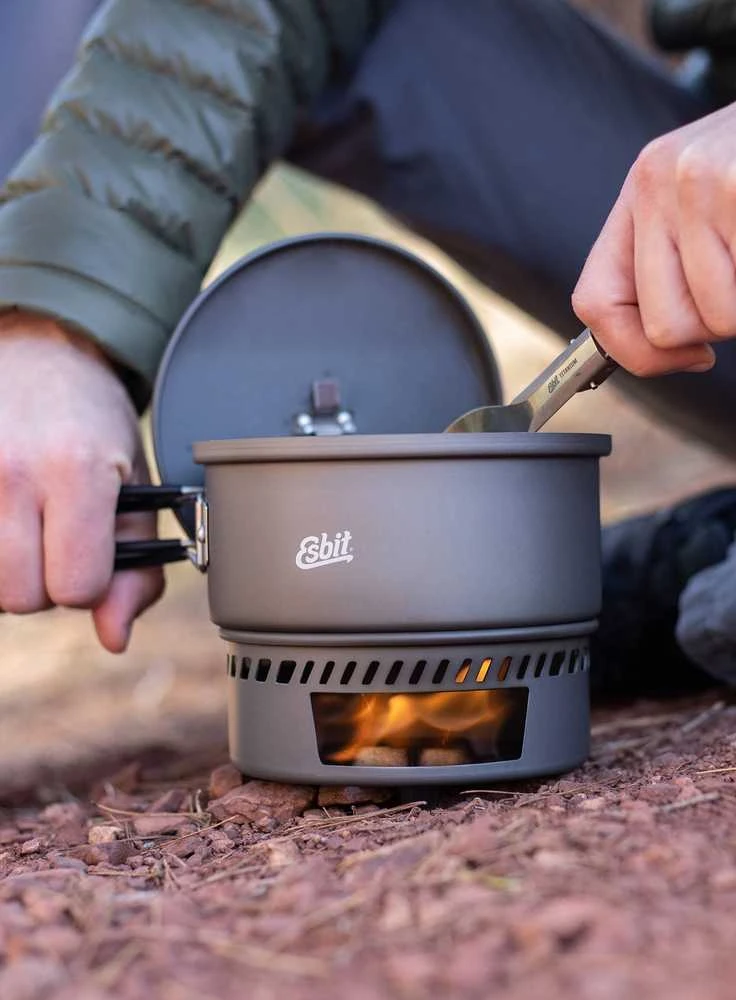 ESBIT Cookset for solid fuel Stiklinis indelis 1 L Aliuminis