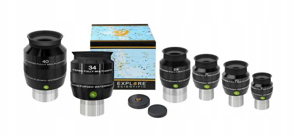 Teleskopas ESET „Okular Explore Scientific“ 68 vnt. 28 mm 2 colių