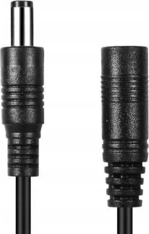 Espe Nuolatinės srovės ilgintuvas 5,0 m, dviejų laidų 2x0,5 mm2, pintas kištukas/lizdas 2,1x5,5 mm