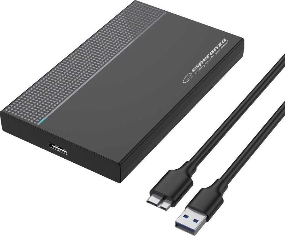 EBA102 Esperanza išorinis dėklas HDD/SSD 2.5" diskui