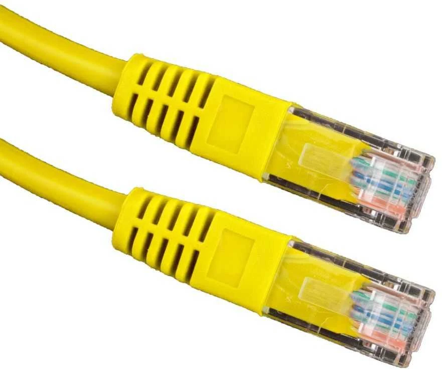 Esperanza RJ-45/RJ-45, kat.5e, U/UTP, geltona, 2m (EB274Y)