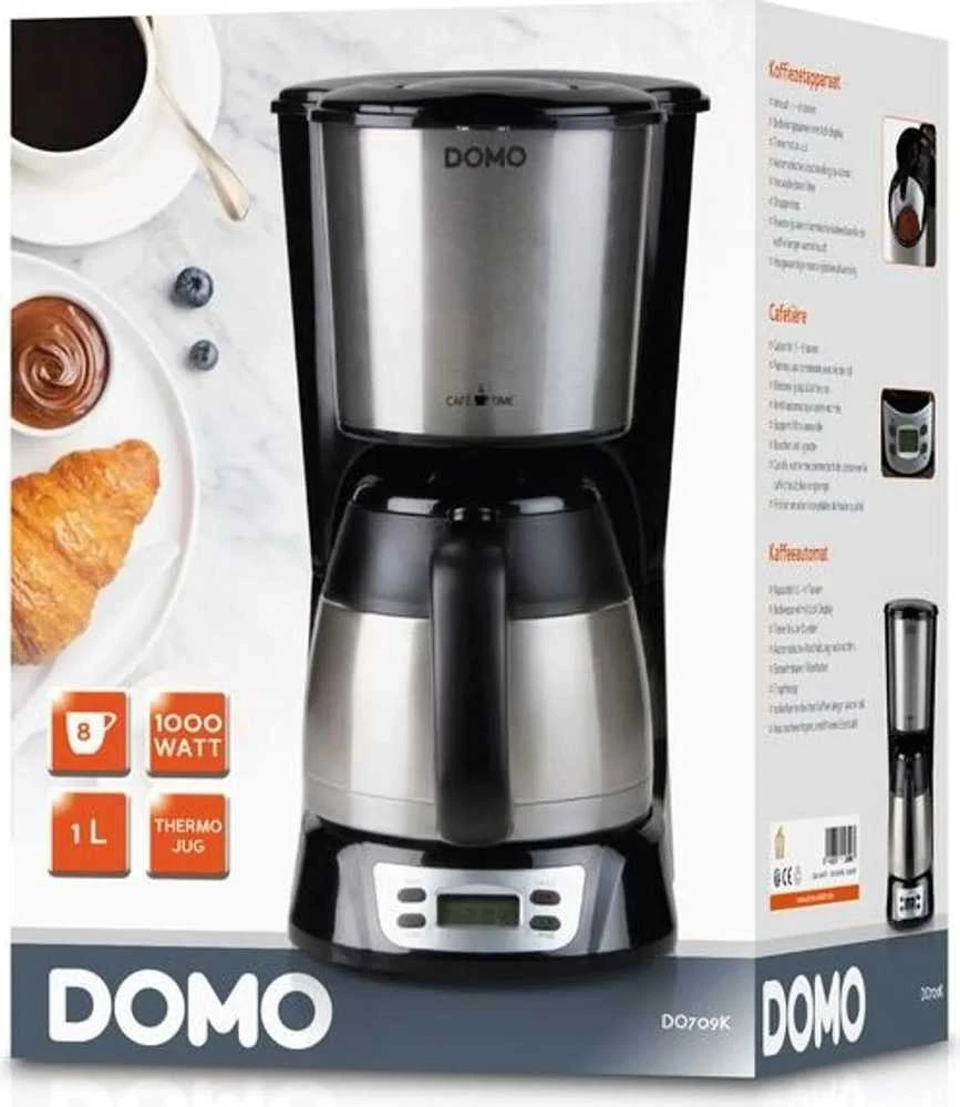 DOMO DO709K Kavos virimo aparatas su termosu 1 litro, LCD