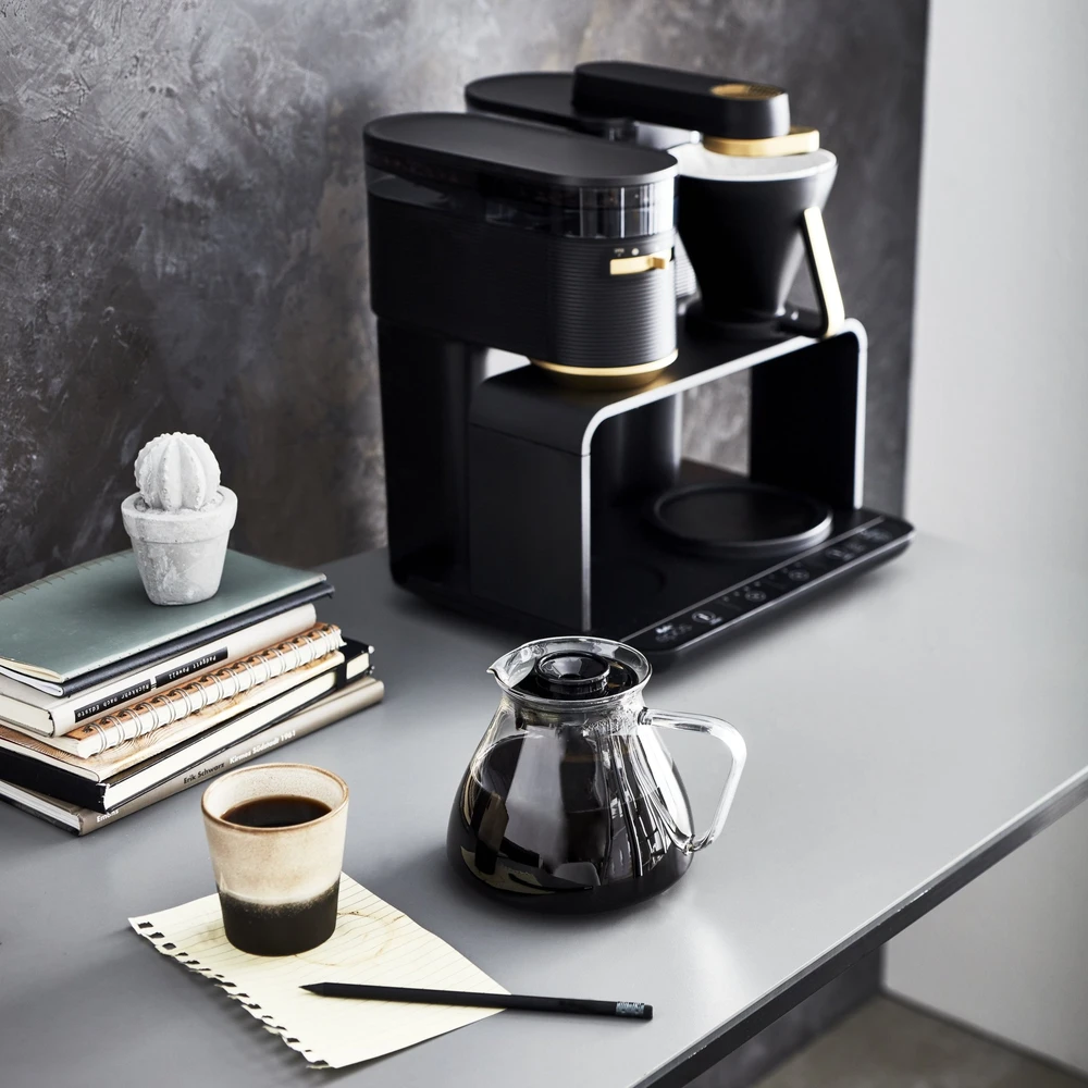 Melitta - EPOS Juodas-Gold - Filtruotas kavos aparatas su integruotu malūnėliu