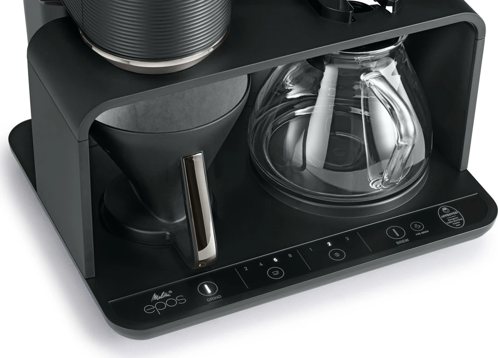 Kavamalė Melitta - EPOS Juodas-Sidabrinis - Filter Coffee Machine with Integrated Grinder