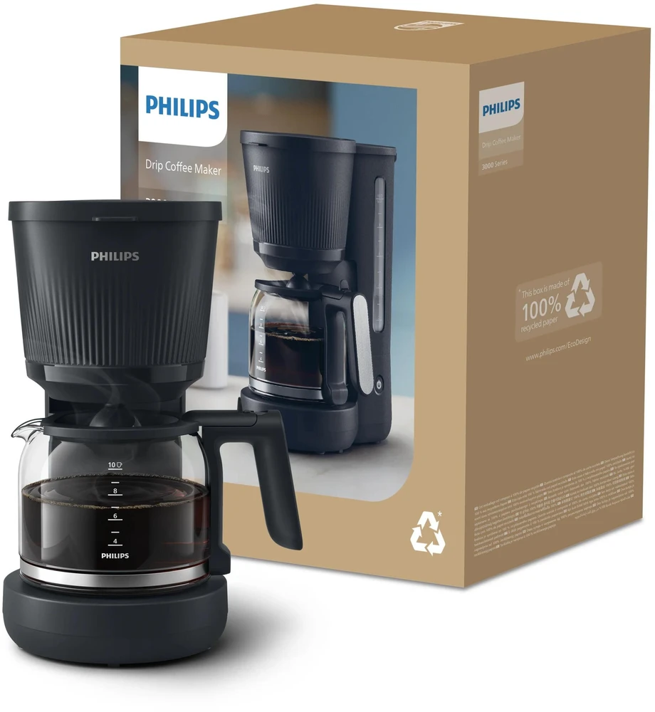 Kavos aparatas Philips 3000 HD7411/90 Lašelinis - Juodas