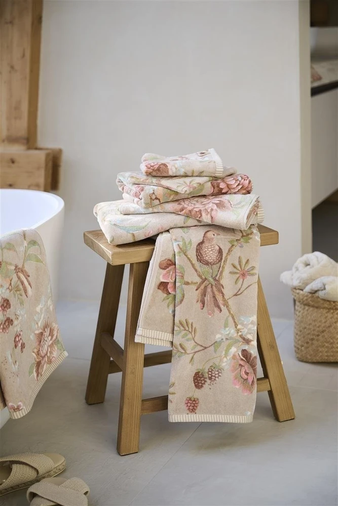 Rankšluostis Esprit PIP Studio Secret Garden Chaki 70x140